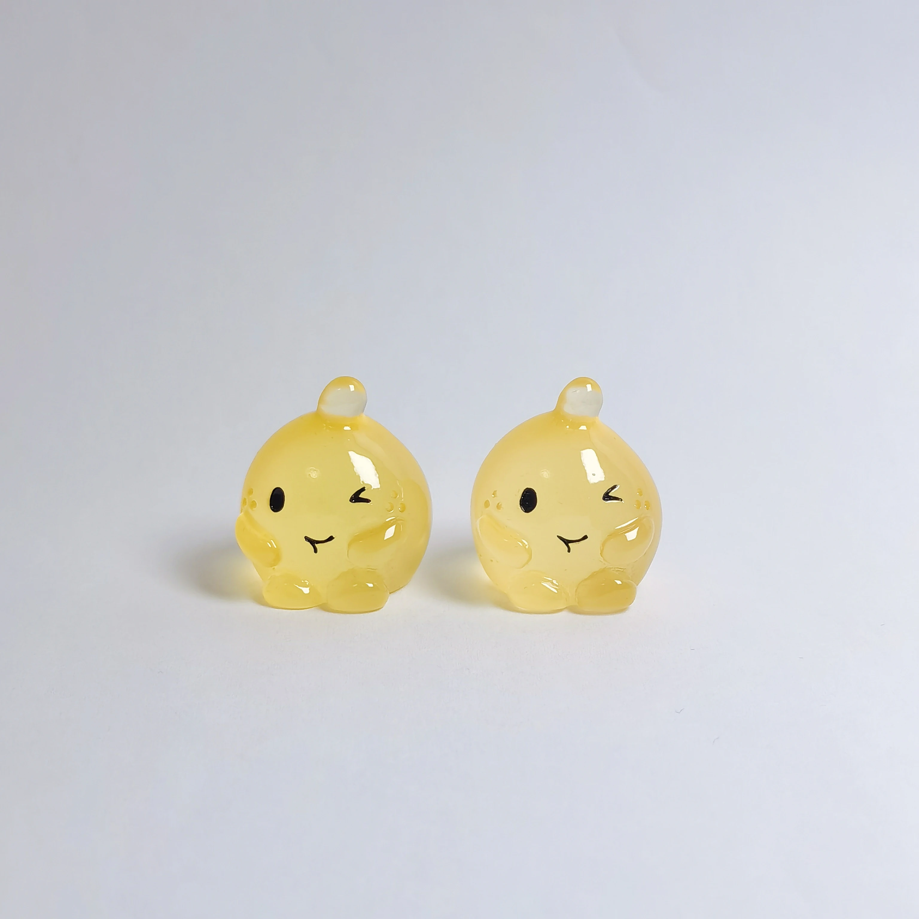 Party Games Baby Shower - 3D 미니 곰 머리 피규어 갈색