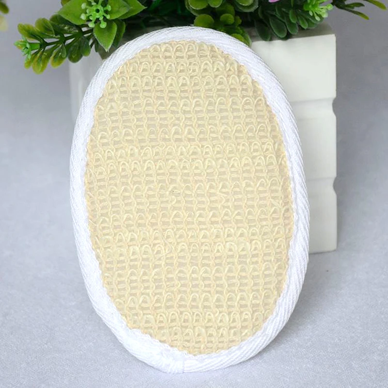 Natural Loofah Sponge Exfoliating Bath Gloves Disc Pad Facial Cleaning Brush