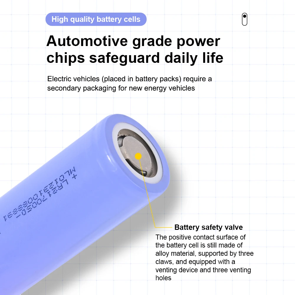 2PC LR2170SD 5000mAh lithium-ion battery 3.7V 10C power tool battery energy storage product rechargeable cycle