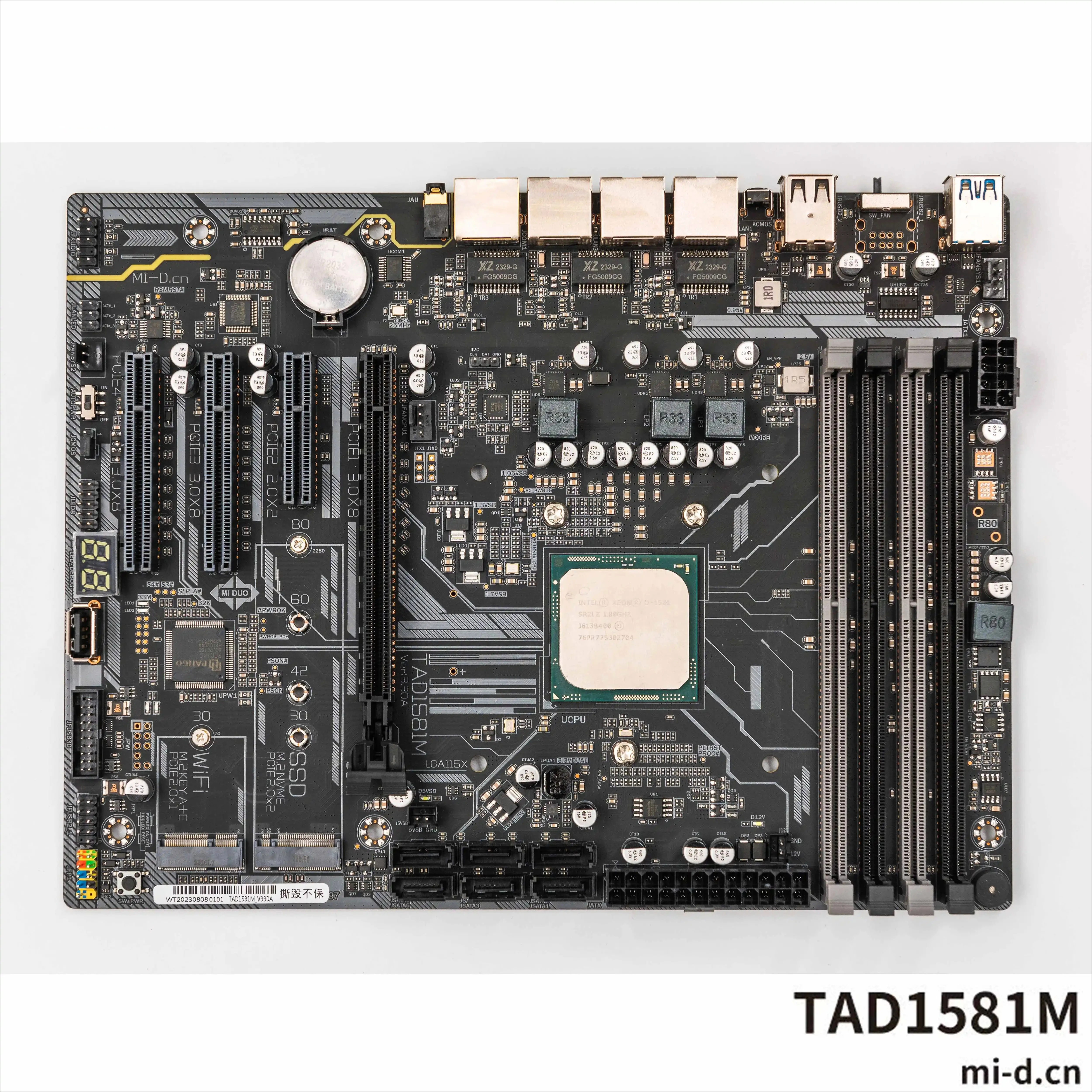 مناسبة للوحة الرئيسية لخادم D-1581 DDR4 3 2.5g NAS