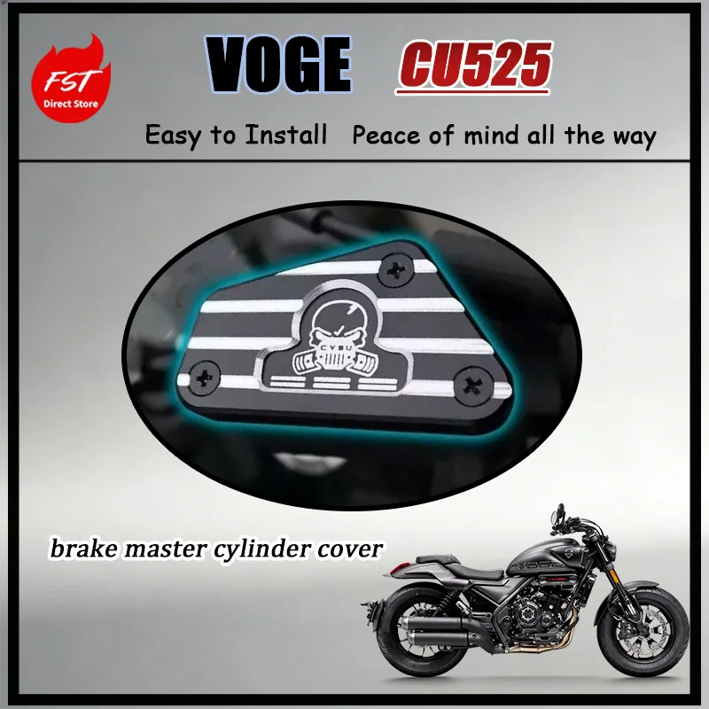 

FOR VOGE CU525 525 Exclusive CNC Machined Brake Master Cylinder Oil Cup Cover Anti-Rust Decorative Part for Motorcycle