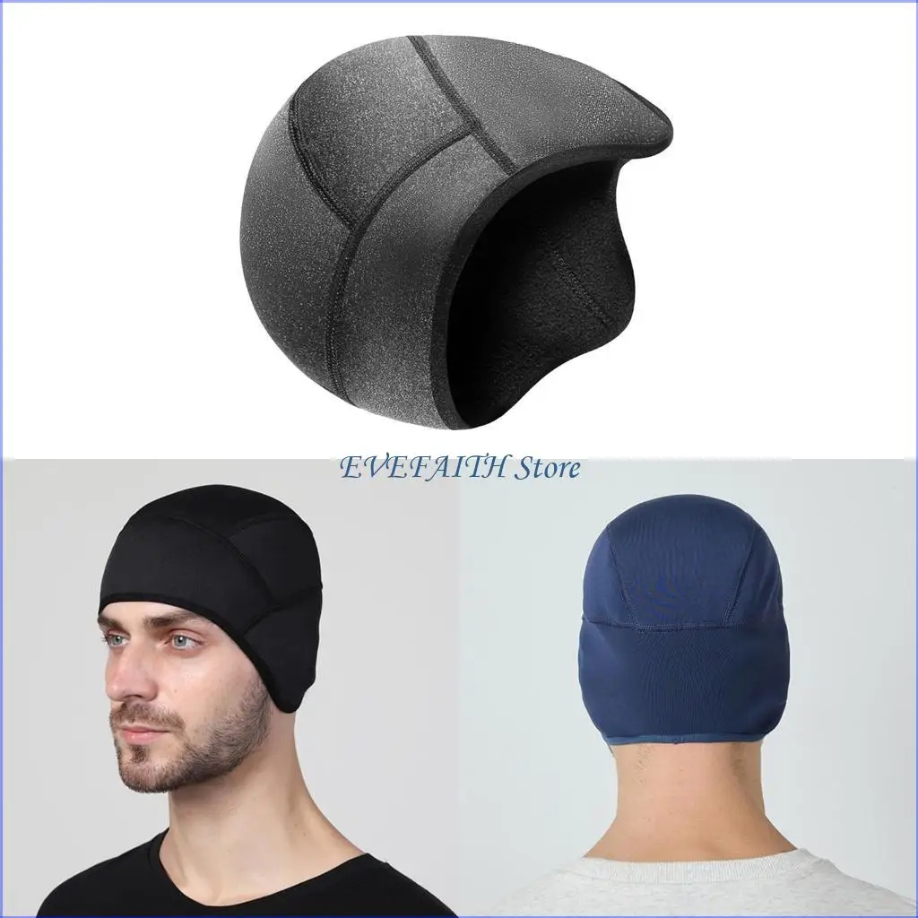 

124B Thermal Headwear Water Resistant Hat Liner For Chilly Outdoor Adventures Cyclist