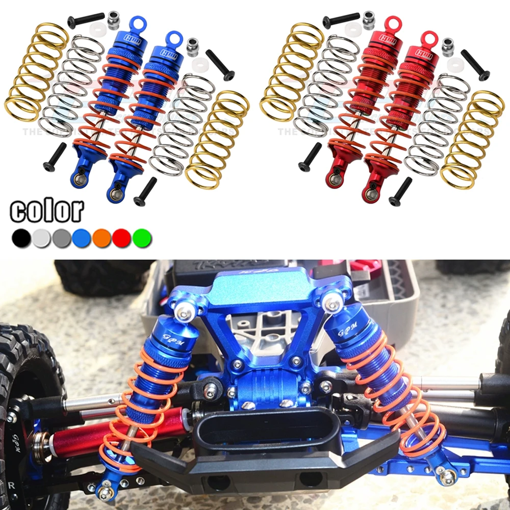 

GPM для Traxxas 1/7 XO-1 1/10 нержавеющий Хосс Slash 4X4 VXL для радиоуправляемой машины, оригинальный передний амортизатор в сборе, 87 мм