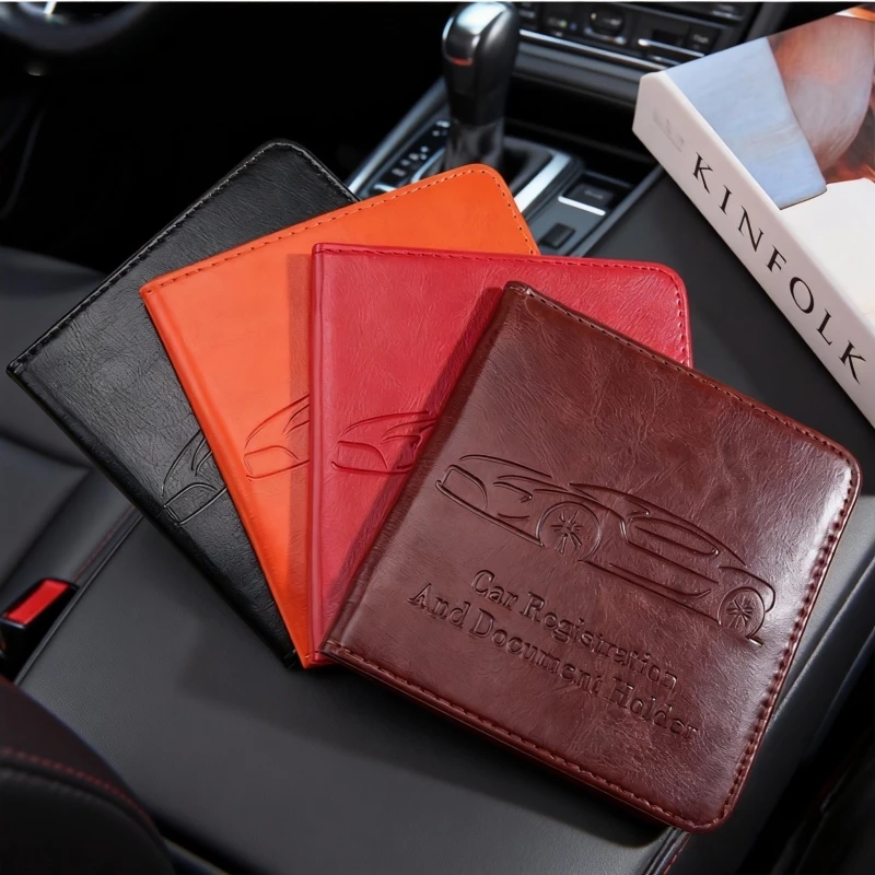 Customized name Car Registration Insurance Wallet Organizer with Multiple Compartments Driver’s License, Vehicle Registration