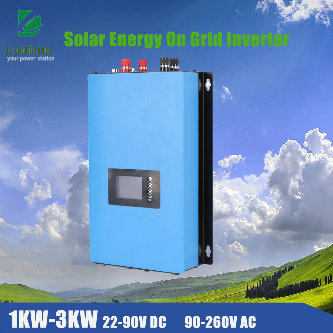 

2000W 3000W Solar Energy Grid Tie Inverter Dump Load Resistor MPPT Controller with Limiter WiFi for Wind Turbines Pure Sine Wave