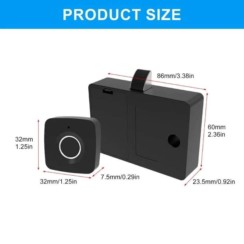 

Advanced Keyless Entry Fingerprint Sensors Lock for Cabinets Providing Keyless Security in Home Office Wardrobe Storage 601E