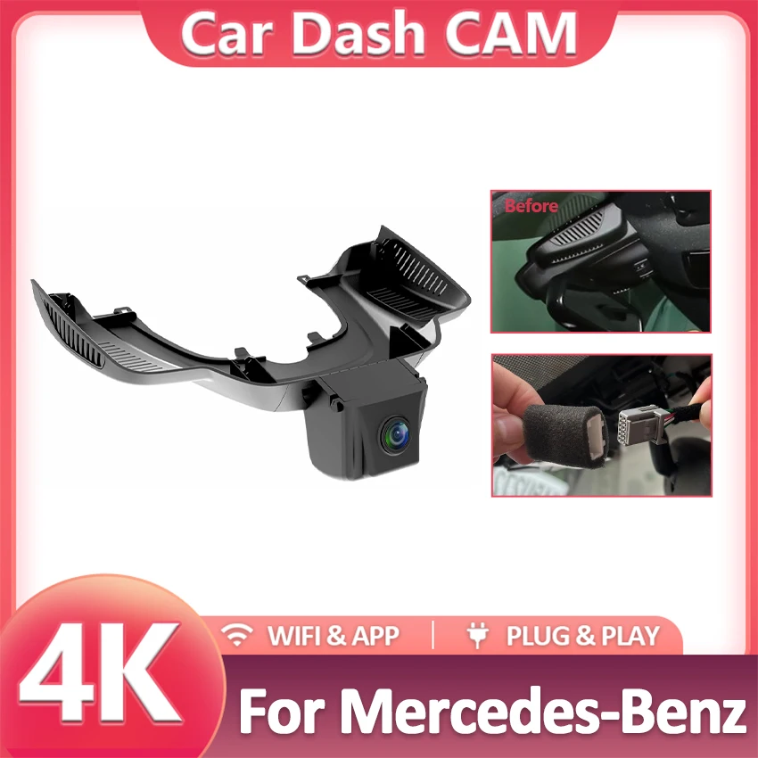 4K Wifi Car Dvr for Mercedes Benz GLE 350 400 450 500 43 53 63 2015 2016 2017 2018 Dash Cam for Mercedes Benz GLE w166 GLS x166
