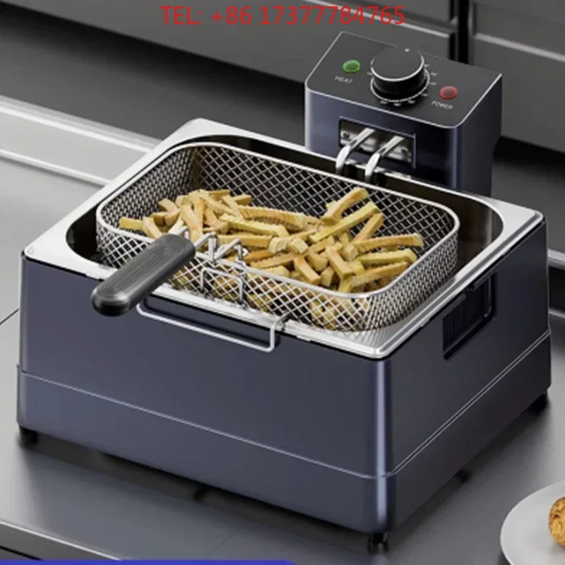 Single-cylinder deep fryer, cheese sheet machine, commercial deep fryer, large capacity, thickening fryer