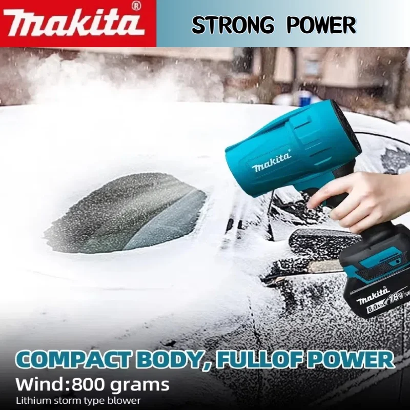 Makita 18V 30000 RPM Gewelddadige Blower Turbo Jet Fan Elektrische Air Duster Windsnelheid Turbo Oplaadbaar met Licht Auto Cleanin tool