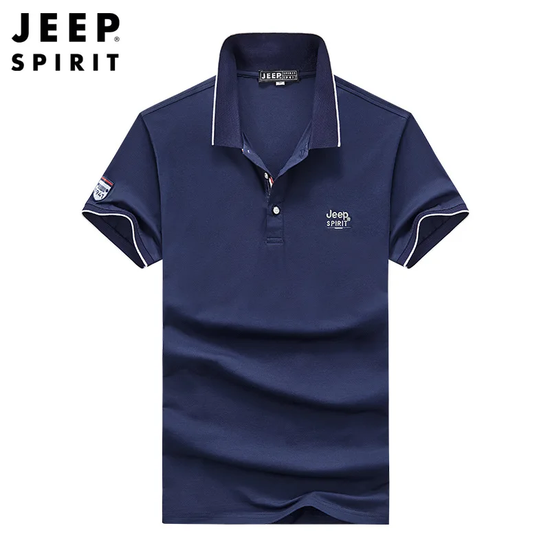 JEEP SPIRIT business temperament men POLO shirt summer new fashion urban youth short sleeve t-shirt mens casual comfortable top