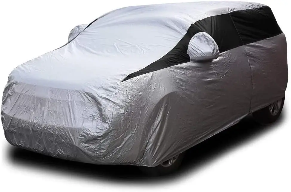

Titan Lightweight Poly 210T Car Cover for Compact SUV 170-187", Waterproof UV Protection Scratch Resistant Driver-Side Zippered