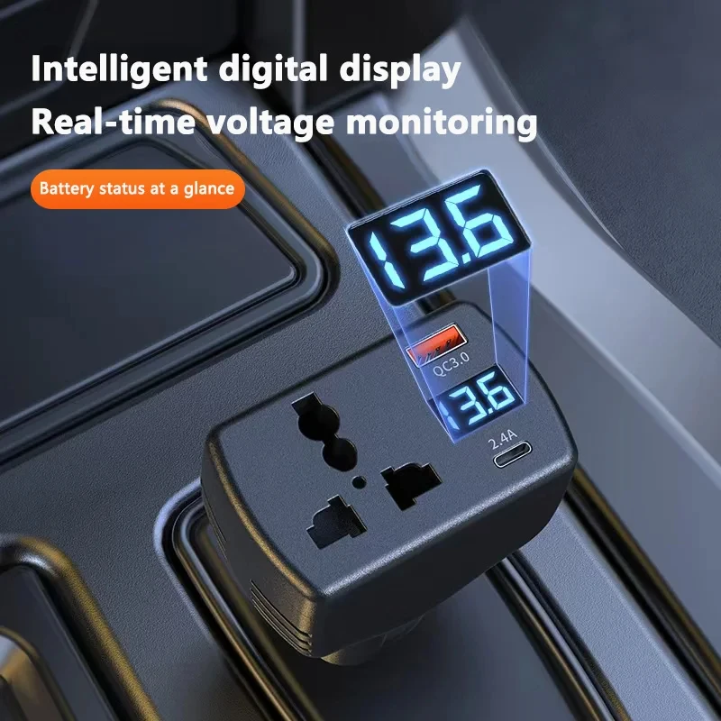 2026 Inverter 150W DC 12V To DC 220V Auto Power Inverter Car Voltage Converter Adapter Adaptor With USB Car Charger