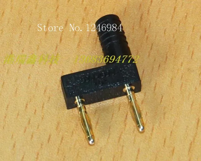 [SA]M2 double gold-plated banana plug black test head connector A-6102--50pcs/lot