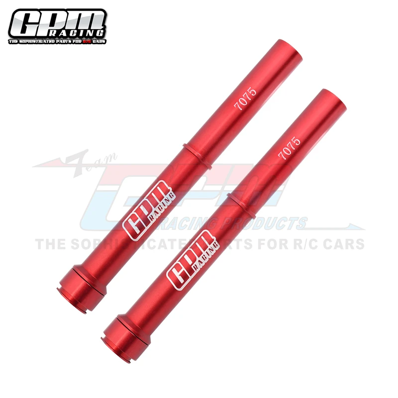 Conjunto de tubo de garfo de liga GPM 7075 para motocicleta LOSI 1/4 Promoto MX