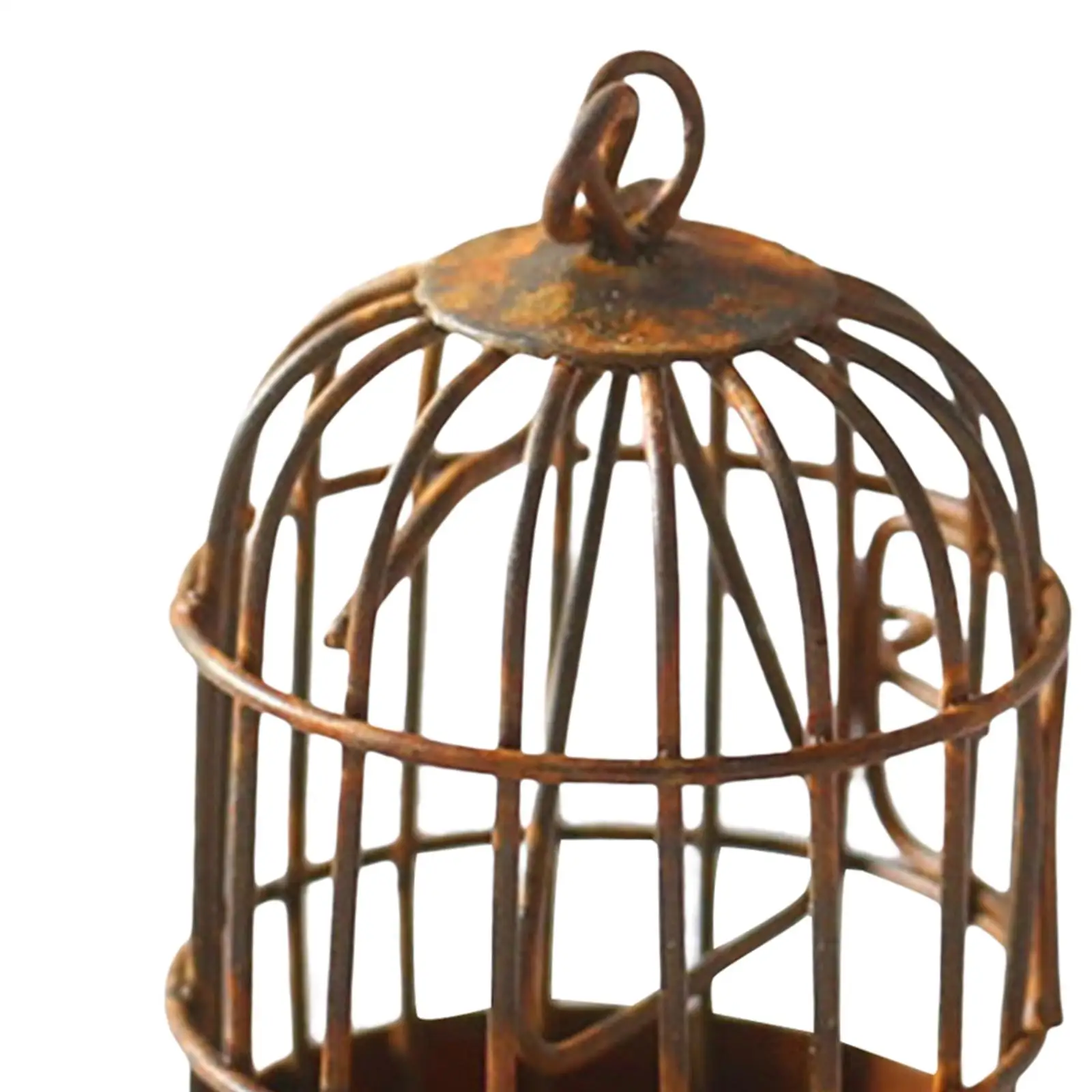 

Миниатюрная клетка для птиц из сплава, модель 1:12, для кукольного домика, декор для гостиной и сада, аксессуар для DIY-сцен