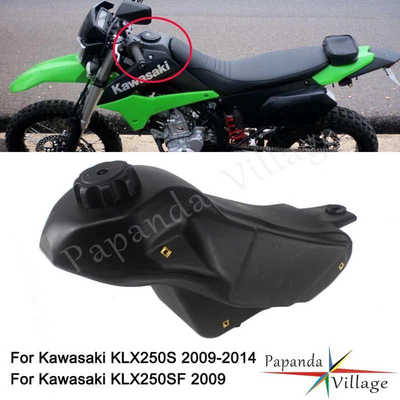 

Motorcycle Dirt Bike Supermoto Enduro Oil Fuel Tanks Motocross Gas Oil Tank 1.5 Gallon Tank For Kawasaki KLX250S 09-14 KLX250SF