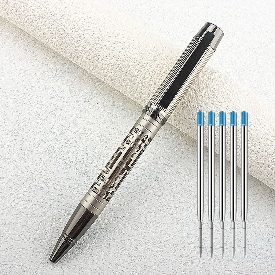 1 Of Luxury Fashion Ballpoint Pen - Stylish Design- Strong Design Aesthetic, Perfect for Gifting in Gift -blue Ink