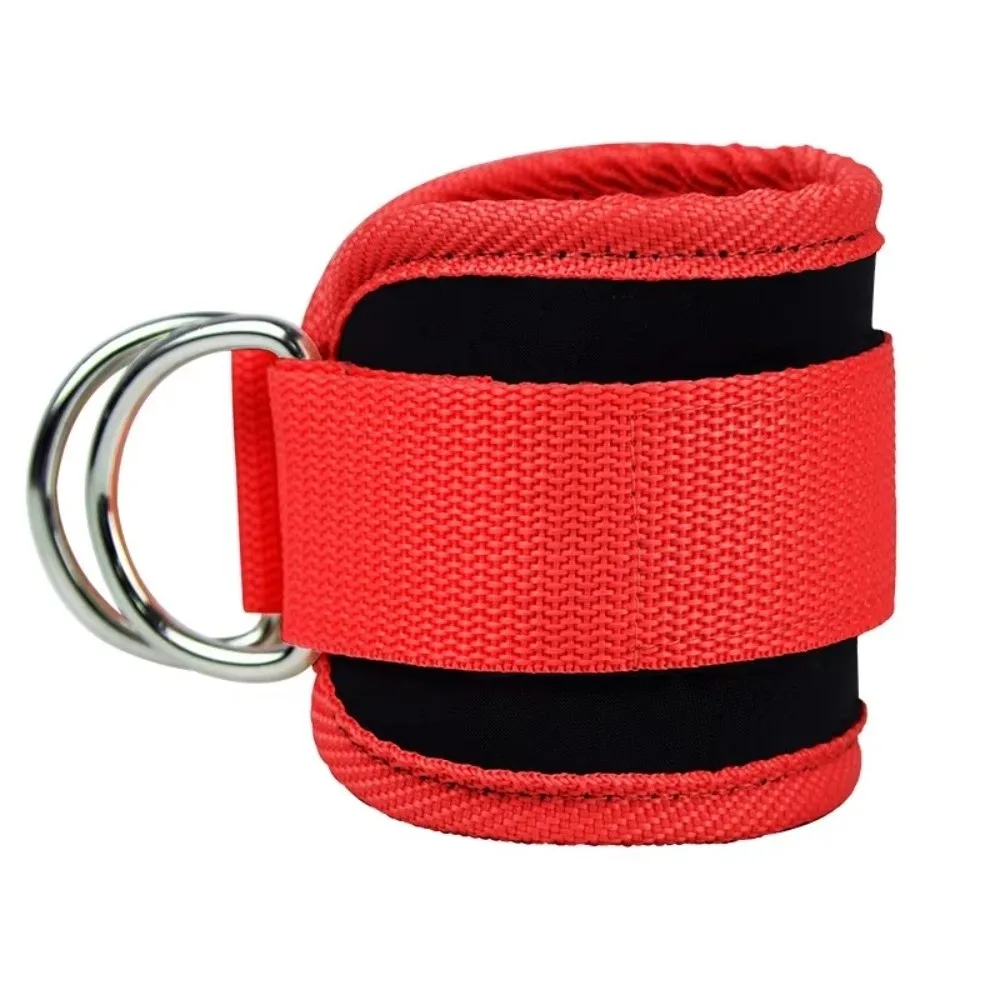 Double D-Ring Gym Ankle Straps Neoprene Padded Safety Buckle Adjustable Ankle Cuffs Legging Strap Adjustable Straps