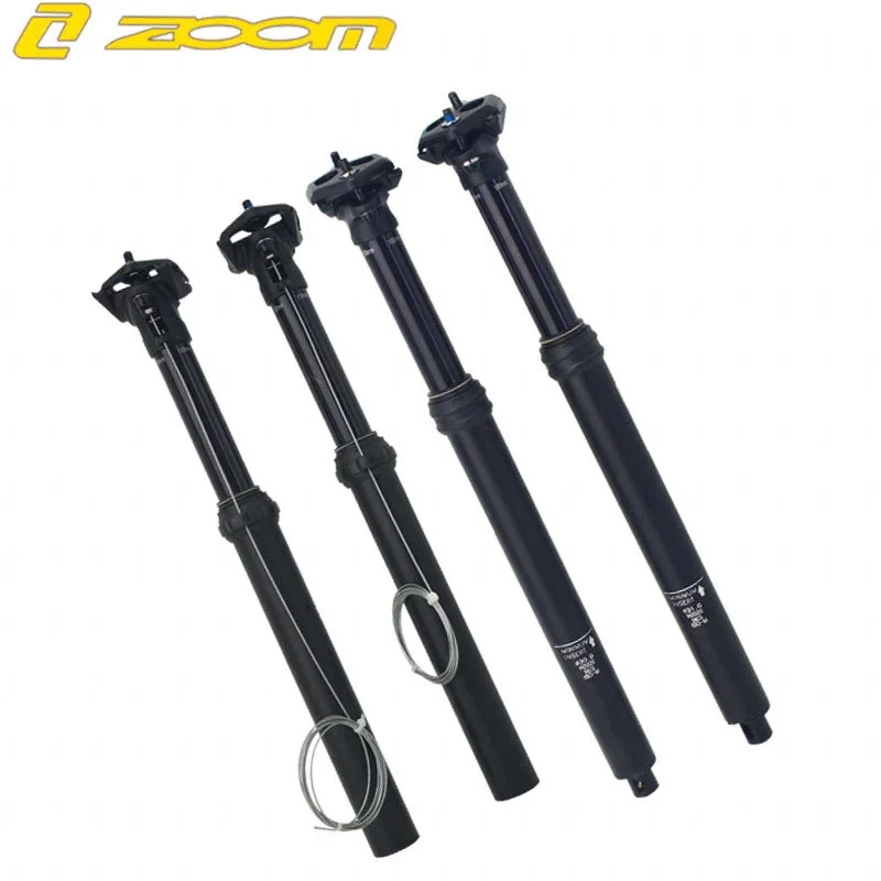 

ZOOM Bicycle Dropper Seatpost 30.9mm 31.6mm Lifting Innternal Wire 100mm Stroke Mountain Bike Seat Post