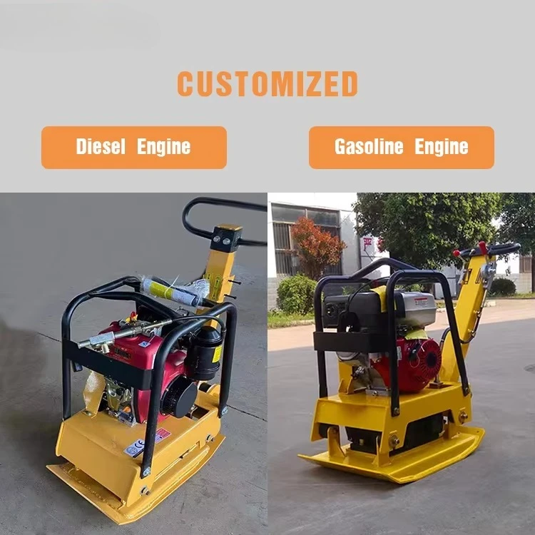 Factory supplied forward and reverse plate compactor equipped with diesel engine