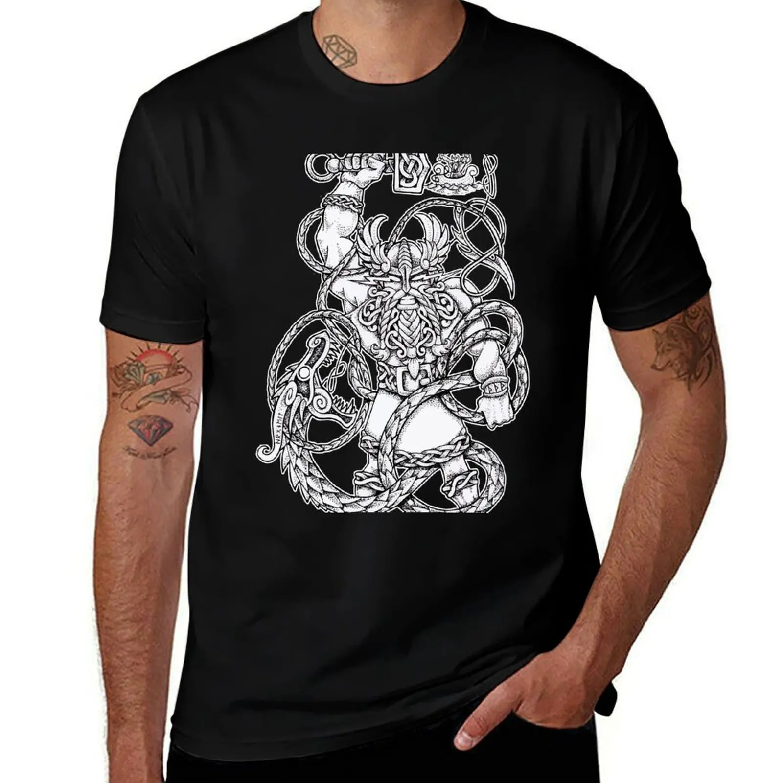 Thor goes fishing T-Shirt Festival Party Tee Top