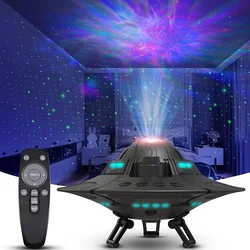 Night glow atmosphere light Milky Way projector Starry Sky projector 360 ° rotating planetarium light children's bedroom Valenti