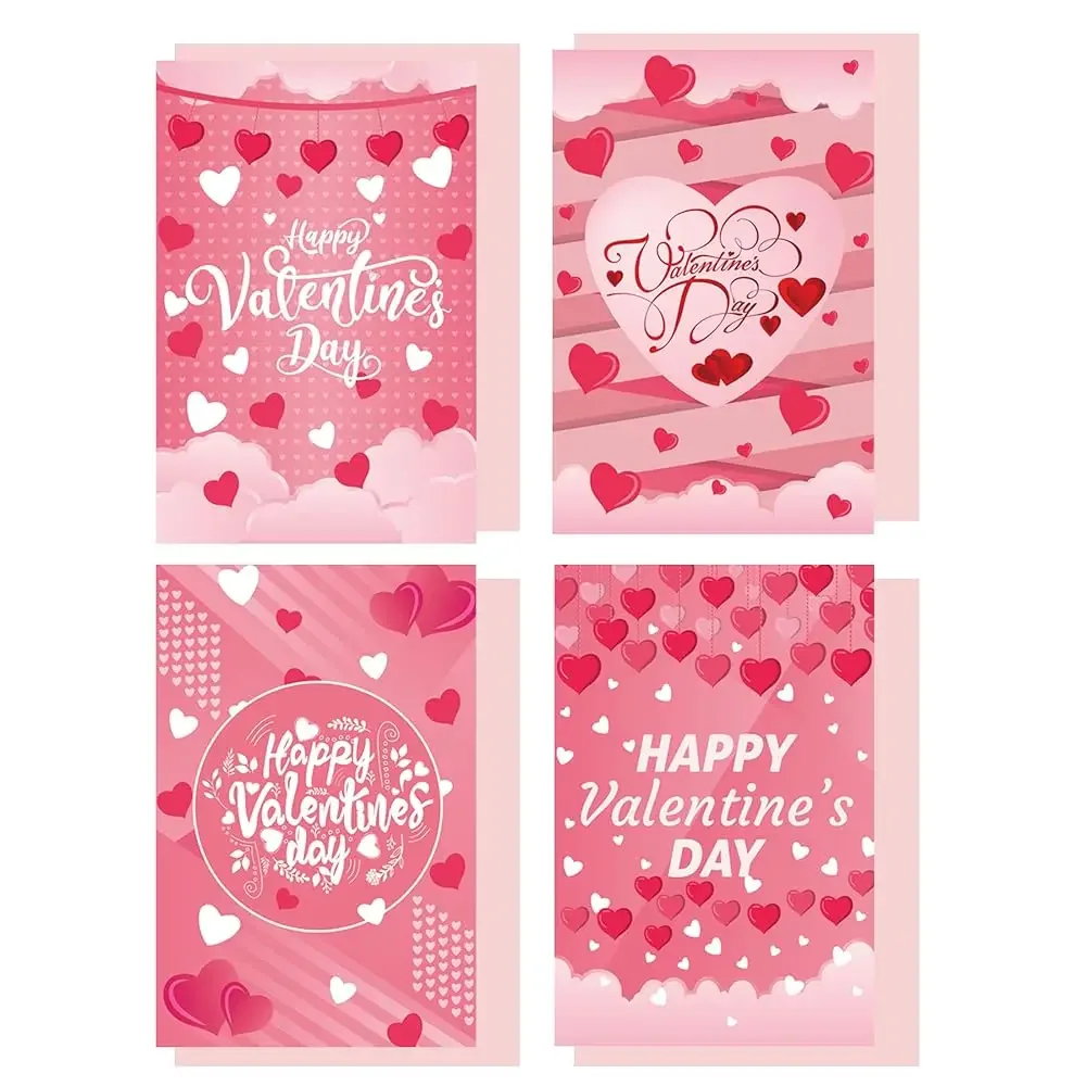 

Набор из 20 открыток ко Дню матери с конвертами и наклейками, открытки с сердечками, украшения ко Дню матери - открытки в форме сердца 4 x 6 дюймов H