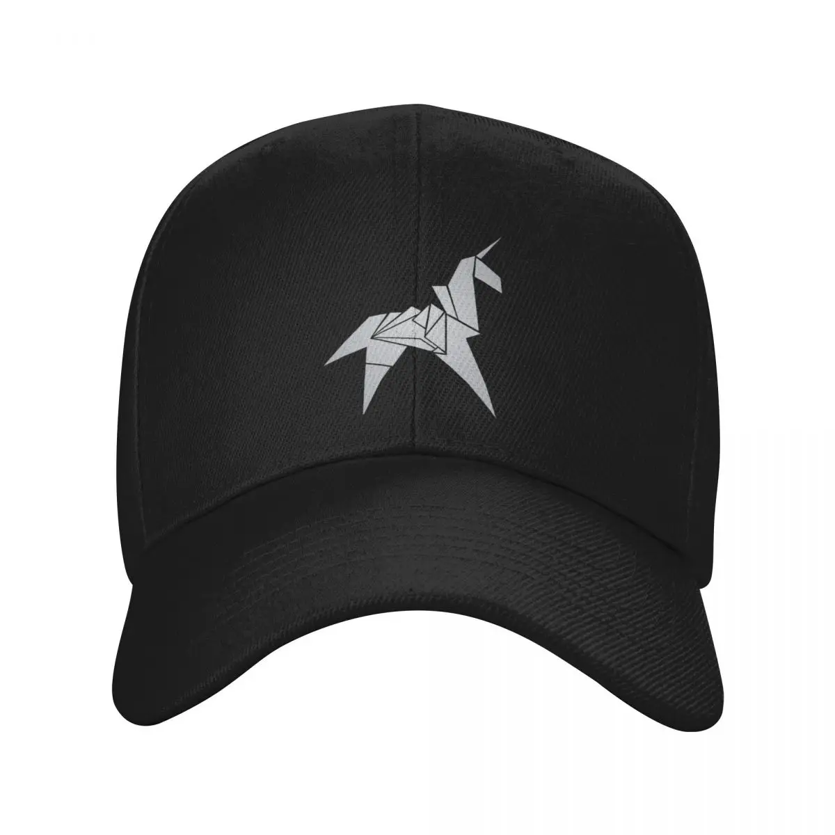 Origami Unicorn Replicant - Sliver Baseball Cap sun hat Fishing cap foam party Hat derby hat Women Beach Fashion Men's