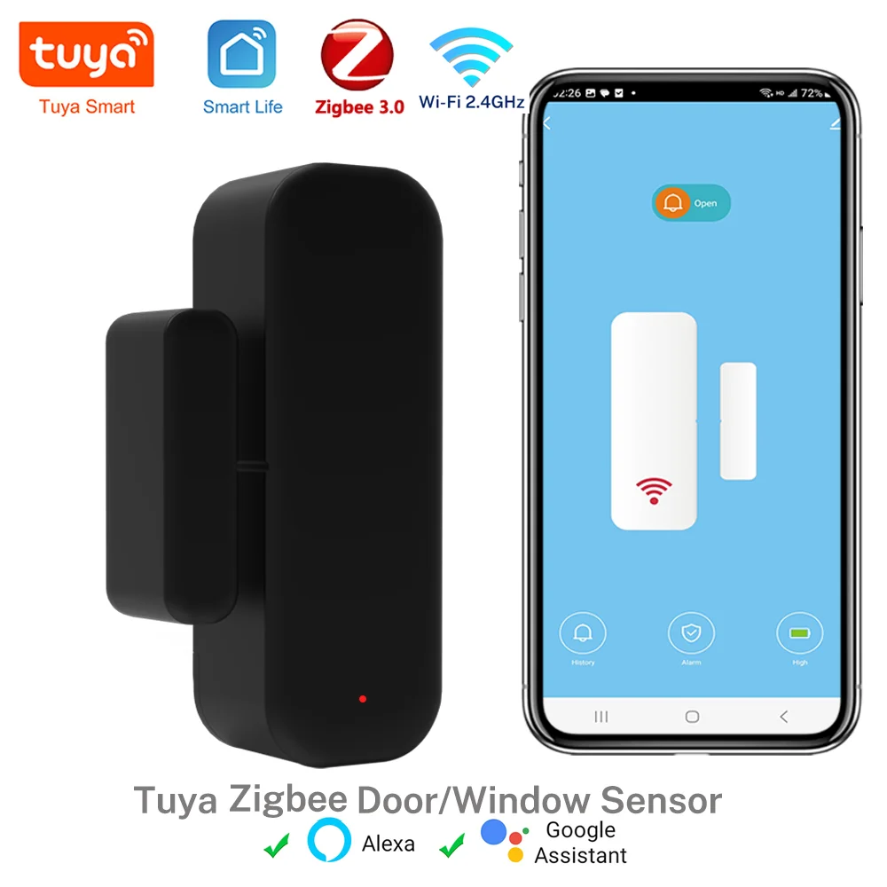 Tuya Zigbee Wi-Fi дверной датчик