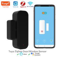Tuya Zigbee WiFi Door Sensor Window Sensor Contact Sensor For Smart Home Smart Life APP Remote Control Compatible with Alexa