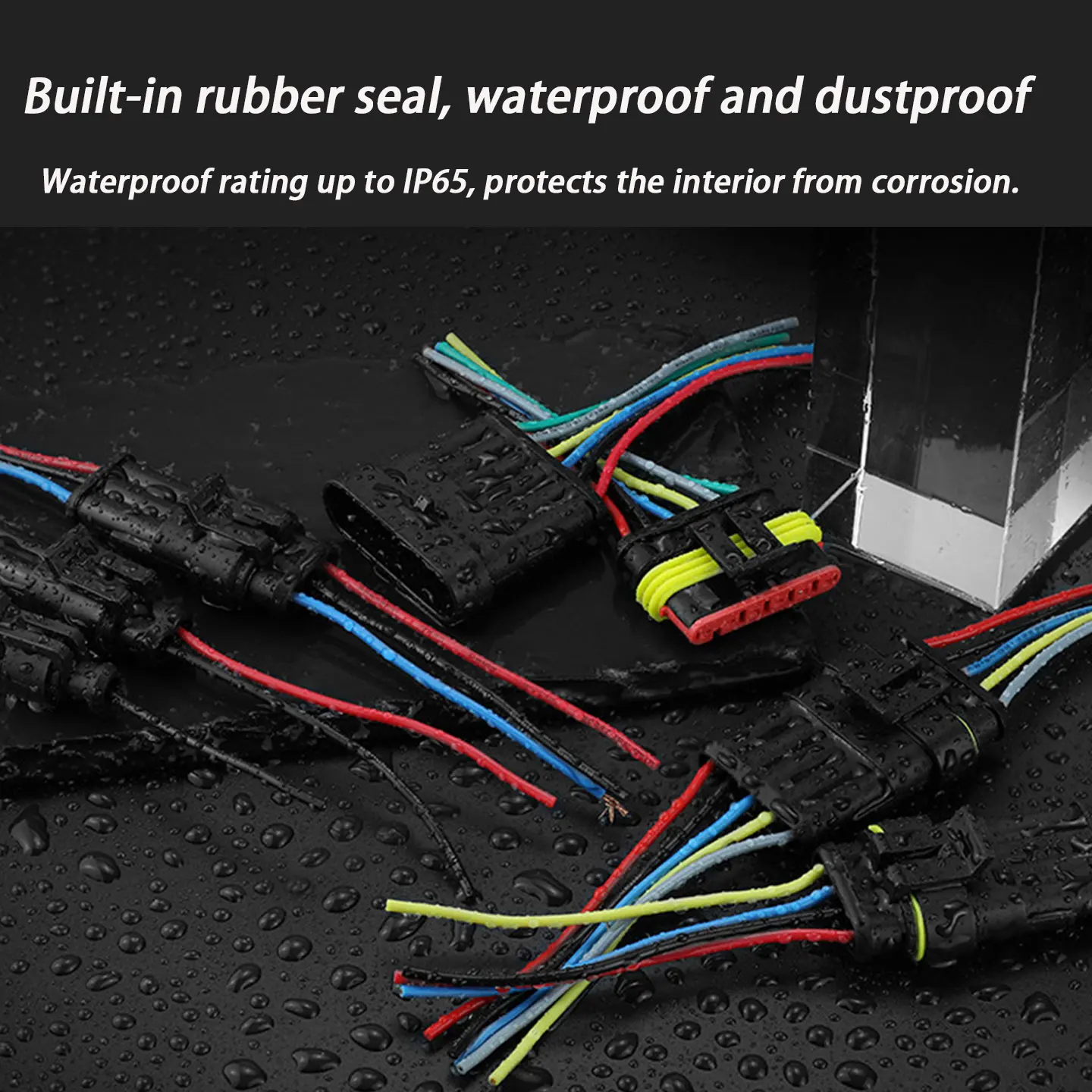 Automotive waterproof connector 1-6 Pin Automotive Cable Plug Socket 5A 220V Copper Tin Plated for LED lights auto wiring