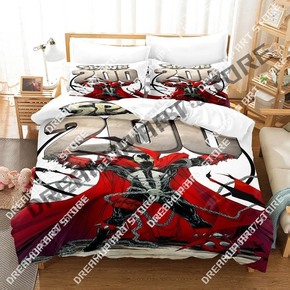 

Комплект постельного белья Spawn с 3D принтом Twin Queen King, полный размер, одинарный двойной пододеяльник, наволочка, кровать для мальчиков и девочек, взрослых
