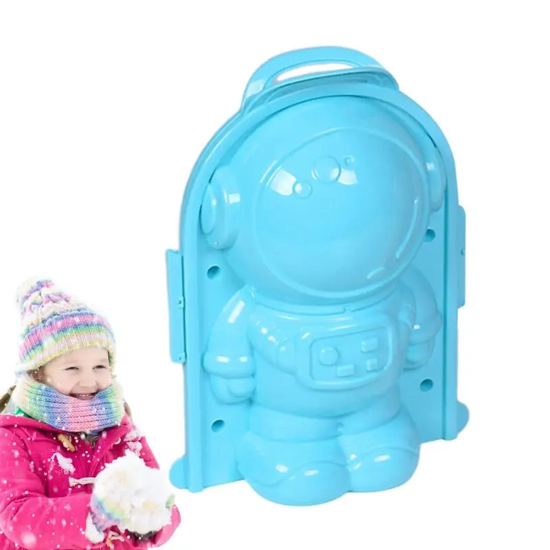 Creador de bolas de nieve para niños, herramienta de molde de arena de plástico para exteriores, astronauta, lucha de nieve al aire libre, Invierno