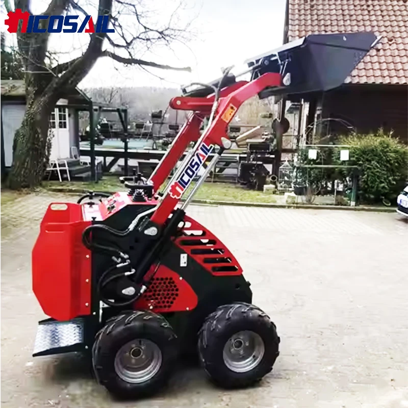 

Hot Sale Mini Skid Steer Loader Compact Multifunctional Garden Powerful Hydraulic Pump Motor Skid Steer Loader