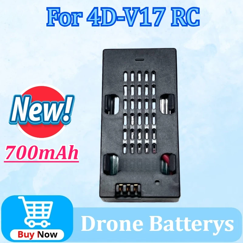 

Upgrade 3.7V 700mAh 4DRC V17 Rechargeable Lipo Airplane Battery for 4D-V17 RC Accessories Quadcopter V17 RC Helicopter 배터리