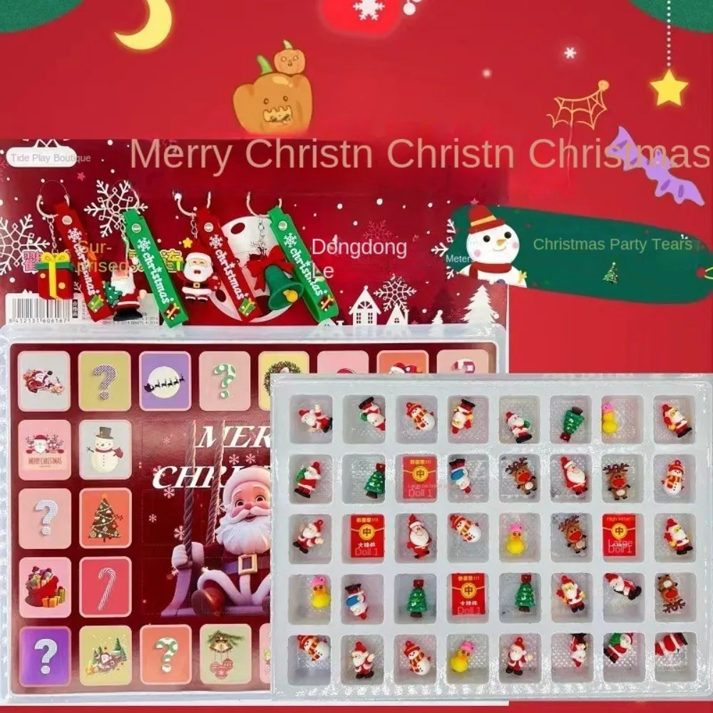

Cartoon Character Dolls Christmas Box 4 Keychain 40 Figurines Advent Calendar Toy Countdown To Christmas Christmas Gifts