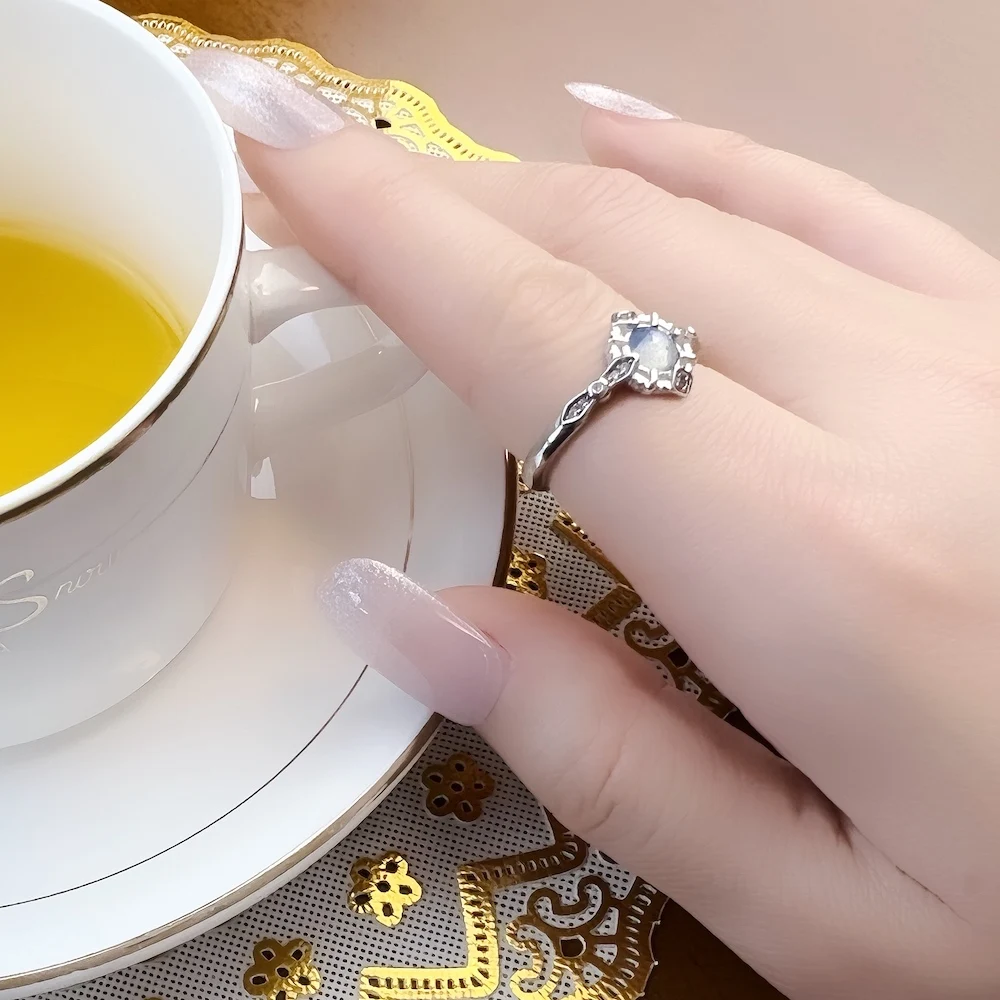 Ring Moderne Vintage Liebe Feine Jewerly Für Frauen 2022 Sommer Marke Neue Geschenk In 925 Sterling Silber – Detail 9