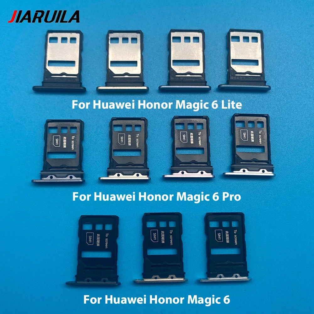 NEW For Huawei Honor Magic 6 / 6 Lite / 6 Pro SIM Card Tray chip slot drawer Holder Adapter Accessories repair part + Pin