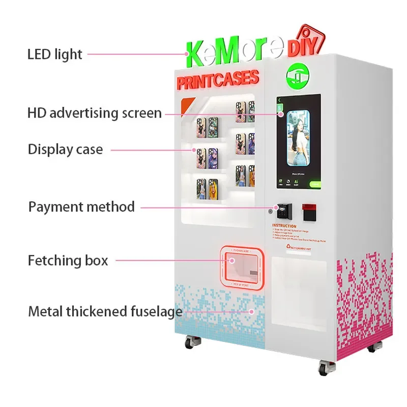 Automated Phone Case Printing and Vending Solution for Shopping Malls