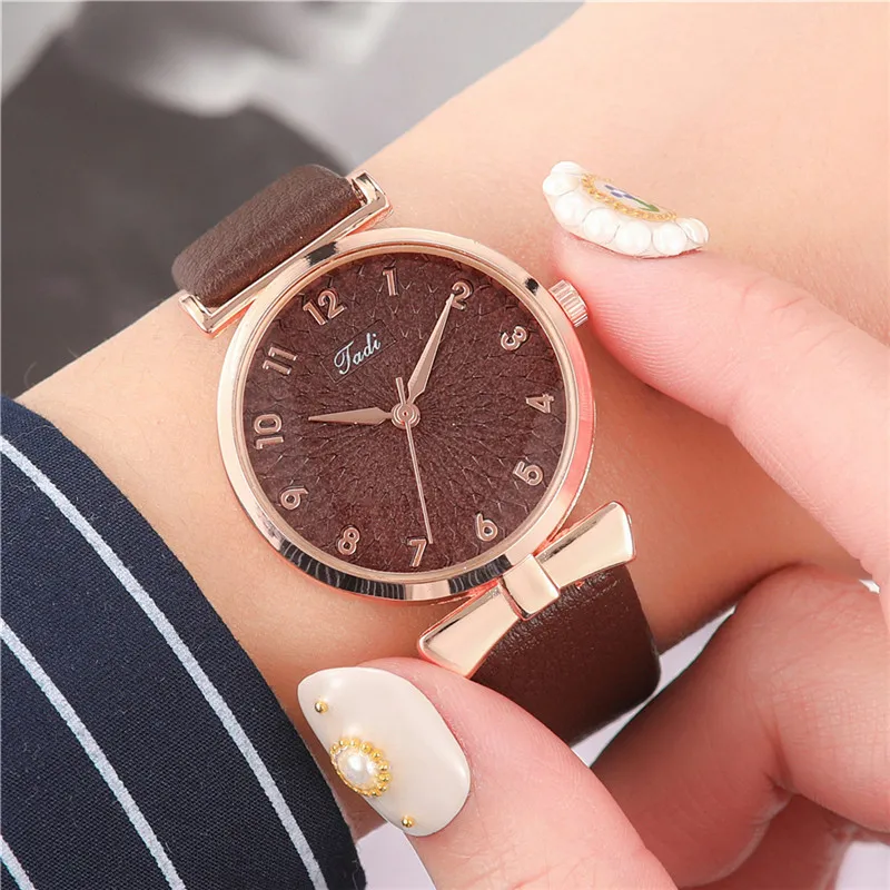 Fashion Women Watch Pu Leather Strap Wristwatch Quartz Watches For Women Clock Ladies Watch Gift Reloj Mujer Montre Femme