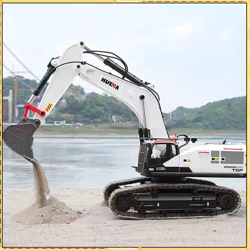 

Huina Toy Remote Control Engineering Vehicle 1594 22 Tong Alloy Model Modification Machine 1:14 Electric Excavator Adult Toy Gif