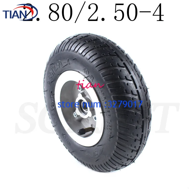 Hot Sale Good Quality 2.80/2.50-4 Tire Wheel 9 Inch for Electric Scooter Trolley Trailer and Wheelchair Hand Truck