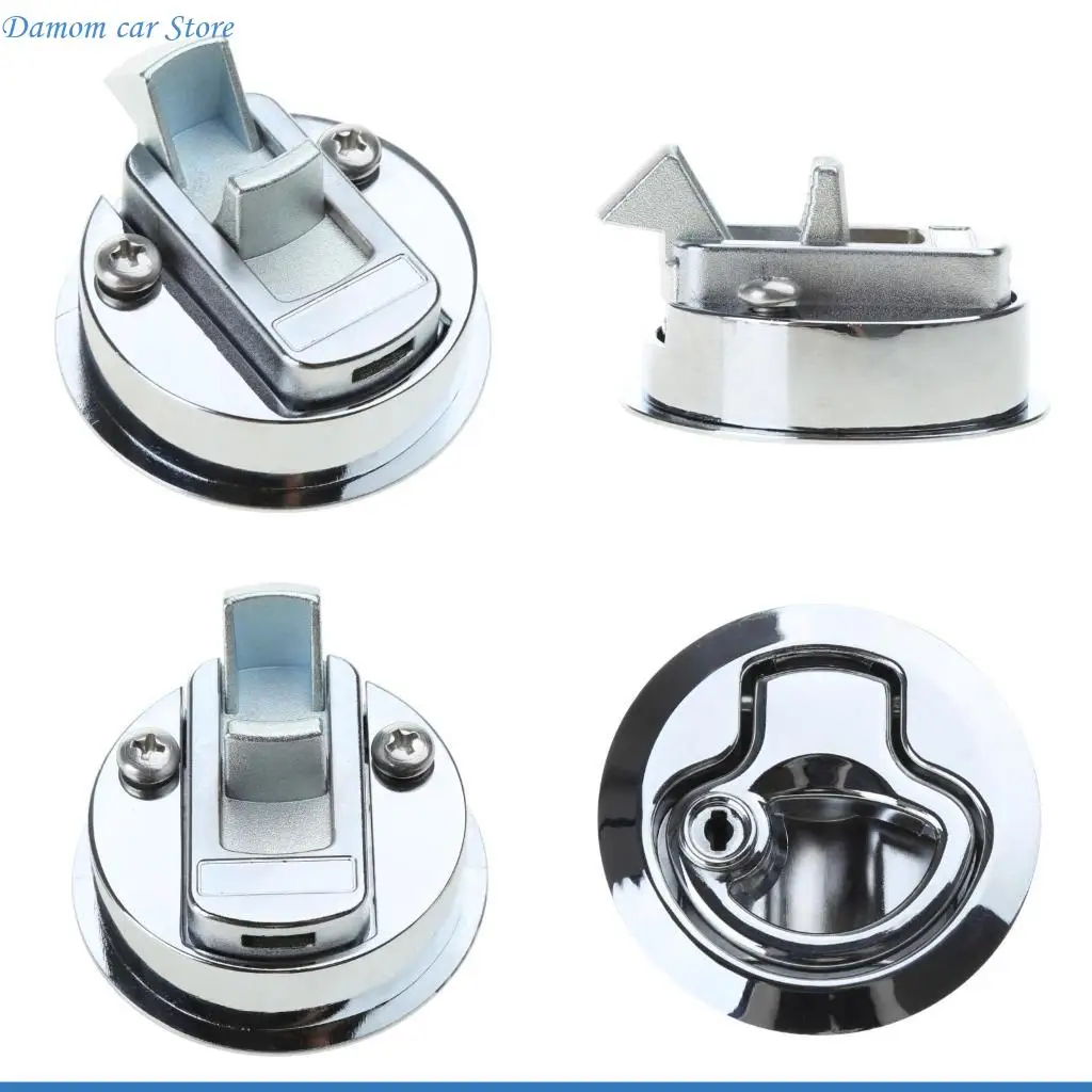 A2UC Flush Door Pull Slam Marine Deck Cabinet-Hardware for RV Yacht Caravan-Boat Drawer Button Locks