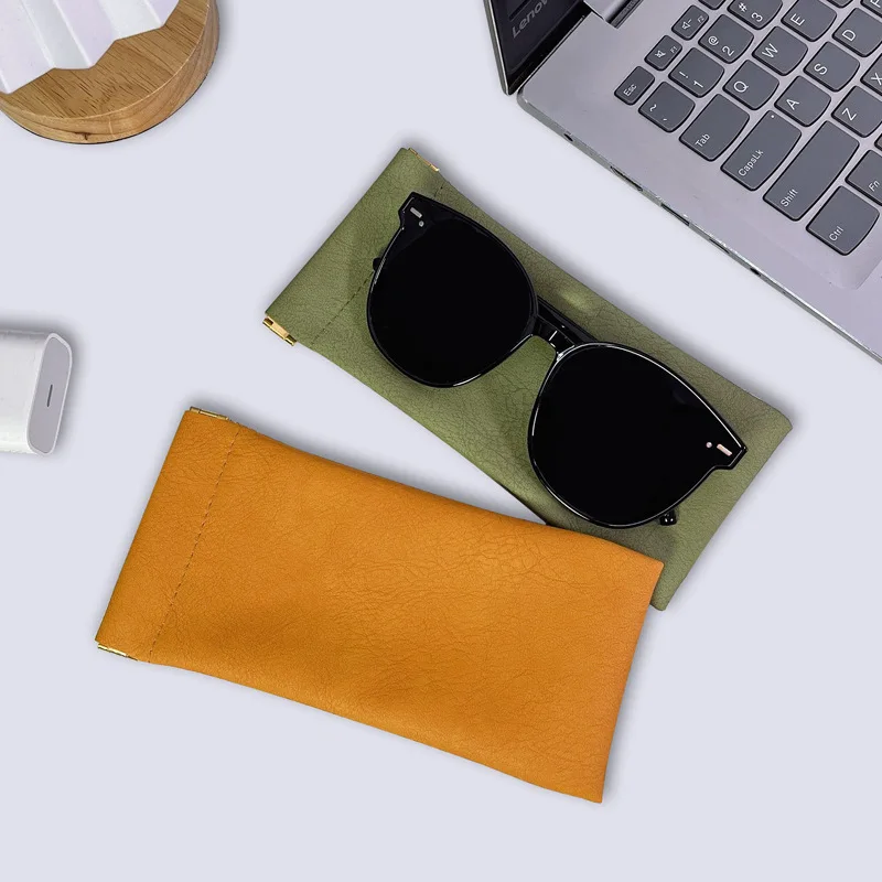 PU Leather Glasses Storage Bag Waterproof Pouch Glasses Protective Cover Eyewear Storage Bag Automatic Closed Sunglasses Case