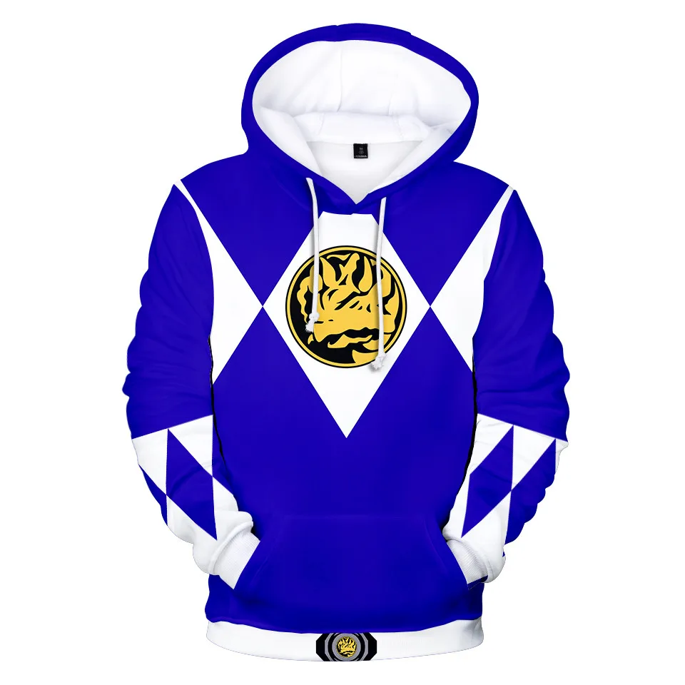 Coats Mighty Morphin 3D Printing Jacket Kids/Men/Women Long Sleeve Sweatshirt Fashion Harajuku Hoodie Clothes Cosplay Costume