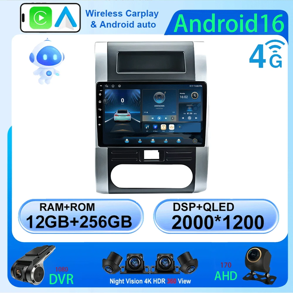 

Автомагнитола LJZN 5G WIFI 2 DIN Android 16 для Nissan X-Trail 2 T31 2007-2015, мультимедийный видеоплеер, Carplay, 4G, GPS