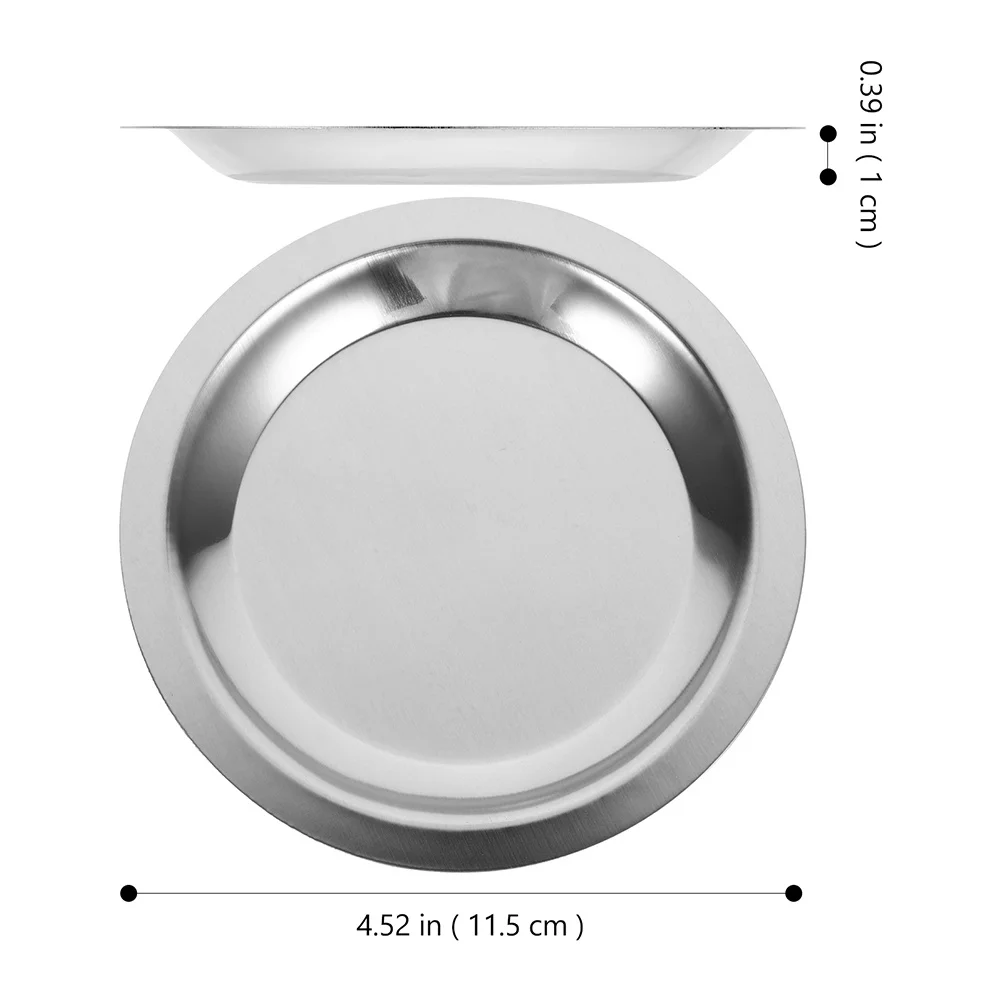 

4pcs Wine Coaster Metal Stainless Steel Round Shape Reusable Washable Anti-Scalding Table Mat For Home Kitchen Dining Decoration