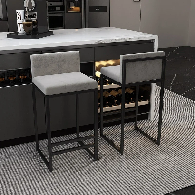 Designer Luxe Barstoelen Dineren Gouden Keuken Zwarte Barkrukken Aanrecht Sillas Para Barra De Cocina Bar Tafelstoelen Set Mzy