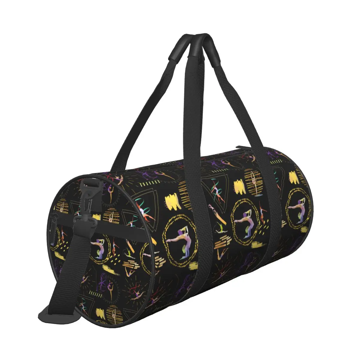 Bolsa de gimnasio con estampado de gimnasia para hombres y mujeres, bolsas de entrenamiento de viaje, bolsas deportivas personalizadas de gran capacidad, lindas bolsas de Fitness portátiles