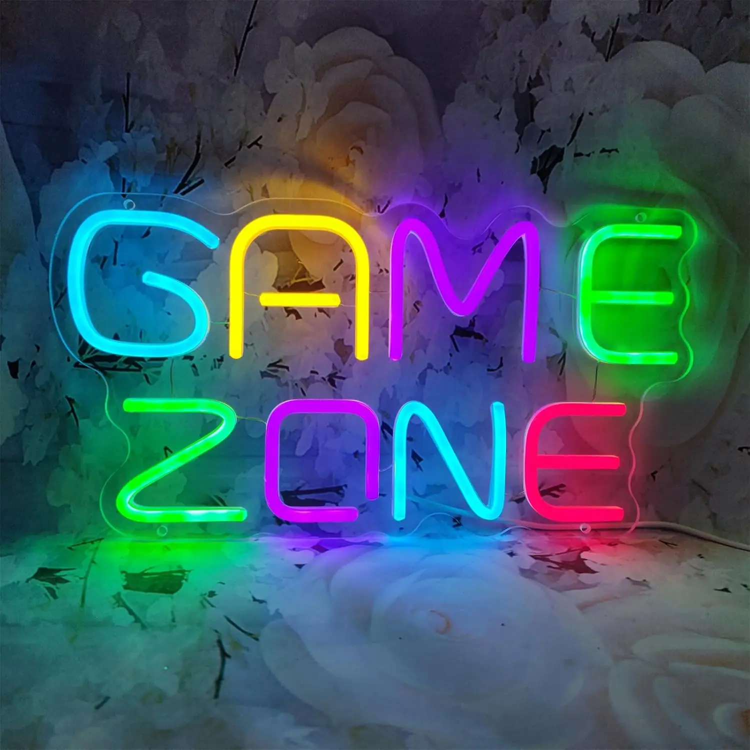 Game Zone  Neon Sign LED Neon Light for Wall Decor USB Powered for Bedroom Bar Shop Game Room Man Cave Decor Gift for Game Lover